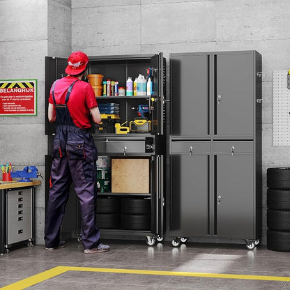 71''H Metal Garage Storage Cabinet - Image 2