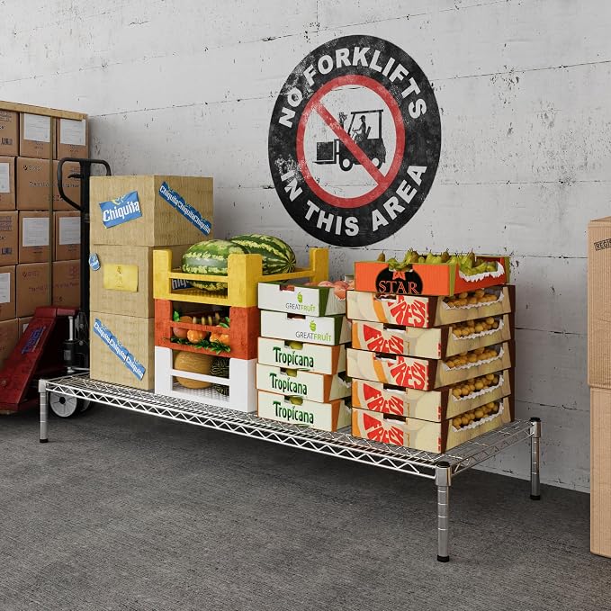 21" Deep x 60" Wide x 8" Height Wire Shelving Kit | 1-Tier | NSF Commercial - Image 2