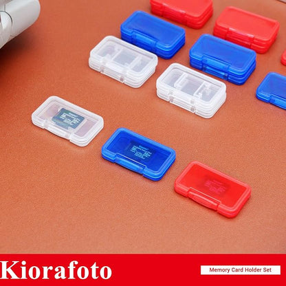 Kiorafoto 18 PCS Multi-Color Clear Plastic Memory Card Holder Case - Image 9