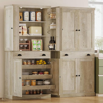 IRONCK Kitchen Pantry Cabinet 72" Height, Freestanding Cupboard - Image 3