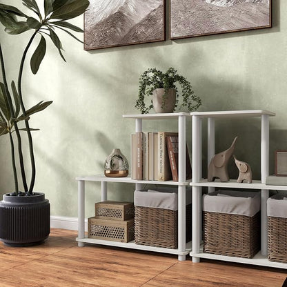 Homes: Inside + Out Apexa Modern 3-Cube Ladder Shelving Units, Collectibles - Image 14