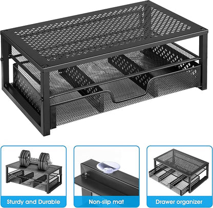 Simple Trending Metal Monitor Stand Riser and Computer Desk Organizer - Image 6