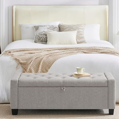 Huatean Home 43" Ottoman with Storage, Storage Ottoman Bench with Safety Hinge - Image 5