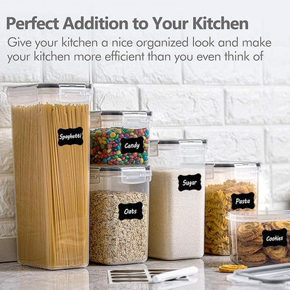 CHEFSTORY Airtight Food Storage Containers Set, Sugar and Cereal, Plastic Dry - Image 6