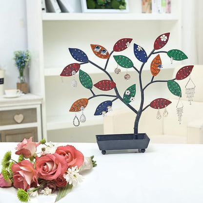 MyGift Jewelry Tree w/Bird Nest 48 pair Earrings Holder, Bracelets/Necklace - Image 3