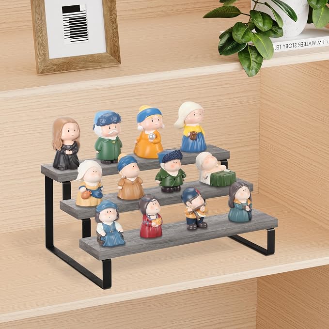 YINMIT Wooden Display Riser Stand, Tiered Perfume and Cologne Organizer Stand - Image 3