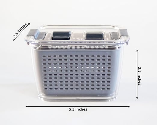 Kitchen Spaces Small Colander Stackable Food Storage Bin - Image 9