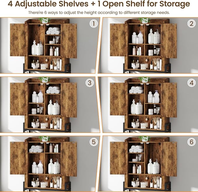 Over The Toilet Storage Cabinet, Over Toilet Organizer - Image 5