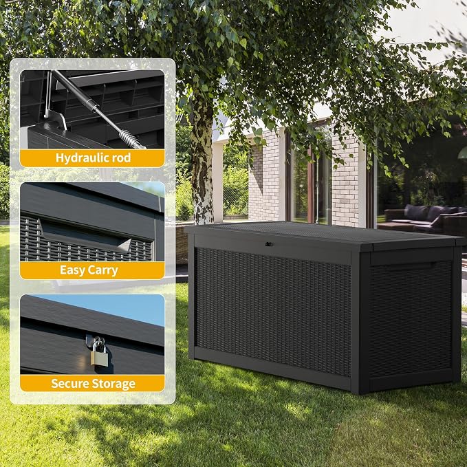 Extra-Large 320 Gallon Outdoor Storage Bin - Image 5