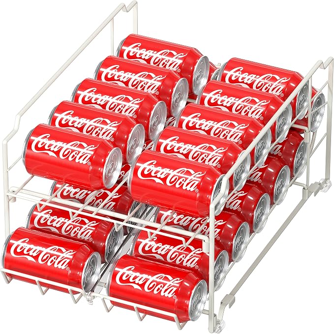 Simple Houseware Dual Row Front Loading Stackable Can Dispenser by SimpleHouseware