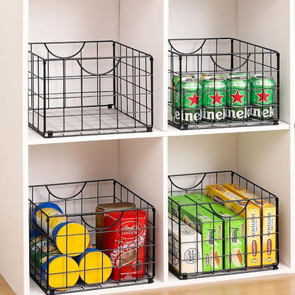 Metal Wire Basket Foldable Set of 4, Metal Bins - Image 7