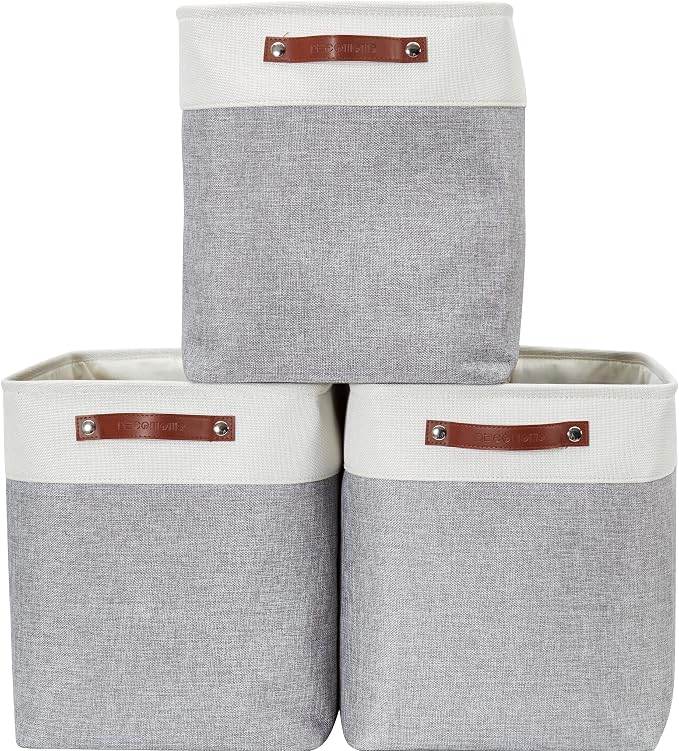 DECOMOMO Storage Baskets | Large Storage Bins 54.5L Fabric Baskets by DECOMOMO