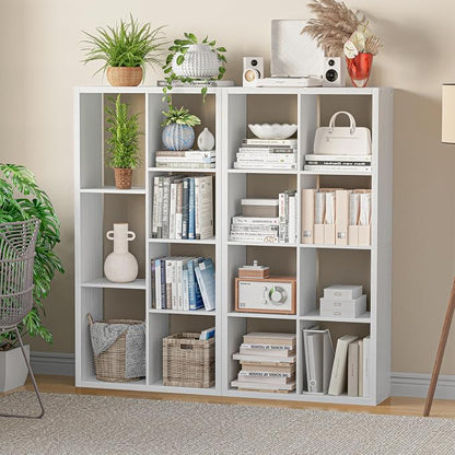 Cube Storage Organizer Bookcase, Decorative 11 inch Open Back Cubical Shelf - Image 6