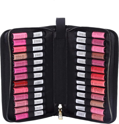 ROWNYEON Lipstick Organizer Bag Portable, Makeup Artist Storage, Large Capacity by ROWNYEON