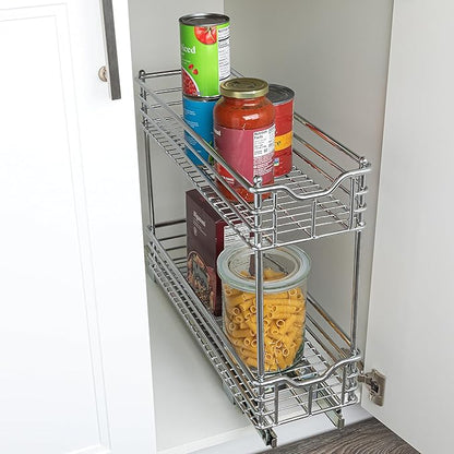 Household Essentials Glidez 2‑Tier Multipurpose Chrome‑Plated Steel - Image 2