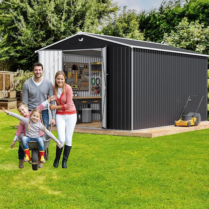Metal Storage Shed, Outdoor Storage Building 10x14, Large Backyard Sheds - Image 8