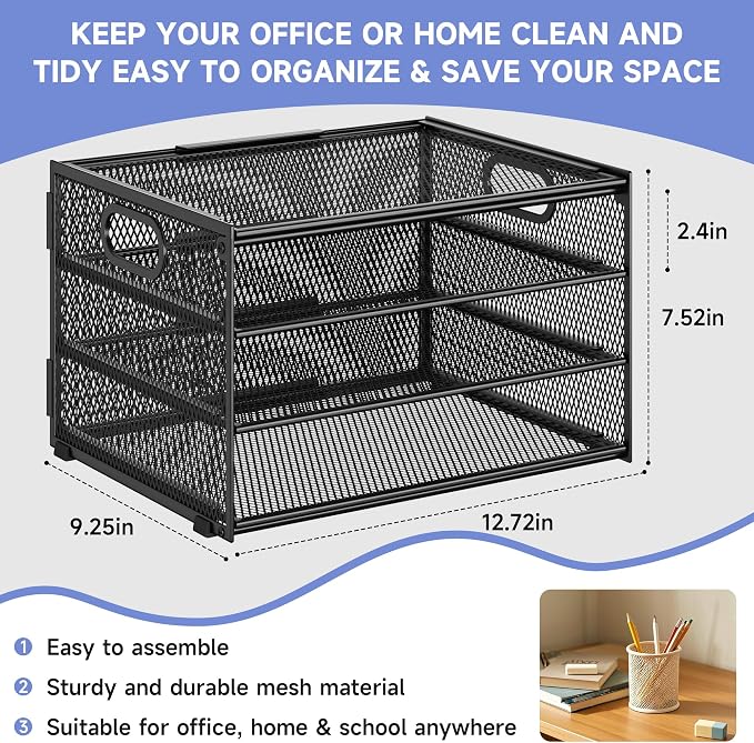 Subekyu Paper Letter Tray Organizer - Image 6