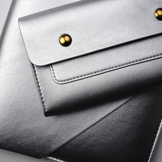 PU Leather Laptop Sleeve 16 Inch Compatible - Image 5