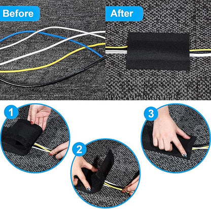 WILLBOND Carpet Cord Cover Cable Protector Floor Cover Cable Protector - Image 5