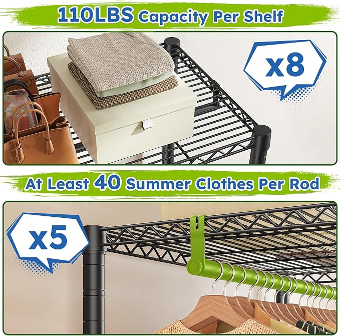 Raybee Clothes Rack Heavy Duty，Clothing Racks - Image 7