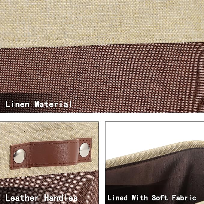 HNZIGE Foldable Fabric Storage Baskets - Image 6