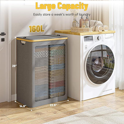 160L Double Laundry Hamper - Image 3
