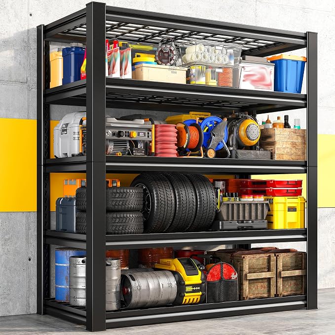 REIBII Garage Shelving 3000LBS, Heavy Duty Storage Shelves, Adjustable - Image 7
