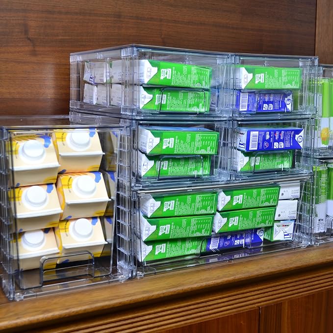 Medium Clear Stackable Storage Drawers, High-strength Acrylic Organizer Bins - Image 6