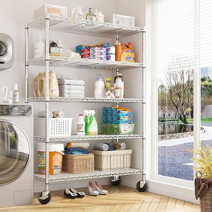 REIBII 73''H Storage Shelves 1660LBS Wire Shelving Unit - Image 7