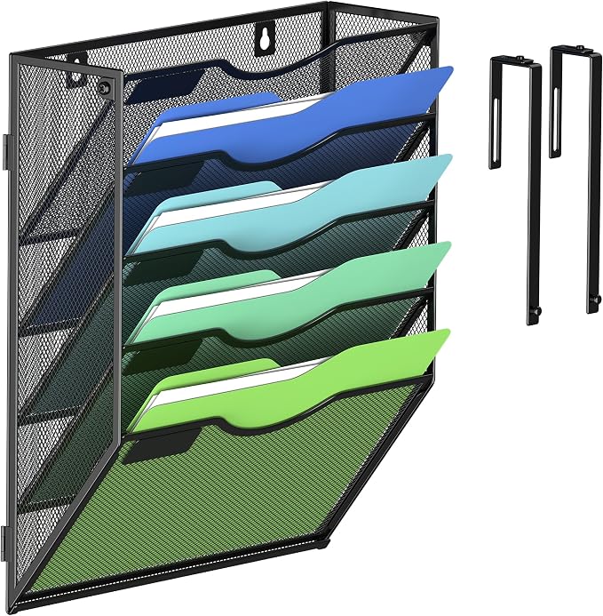 Kuntine.B Wall File Organizer Office Hanging Magazine Holder Wall File Organizer by KuntineB