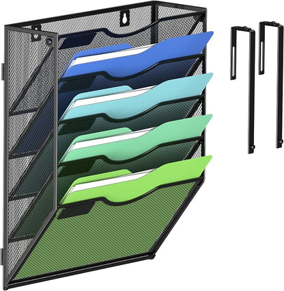 Kuntine.B Wall File Organizer Office Hanging Magazine Holder Wall File Organizer by KuntineB