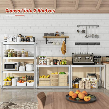 REIBII Storage Shelves Adjustable Metal Shelving 1600LBS Garage Shelves - Image 5