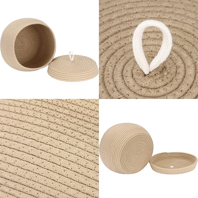 Sea Team Round Cotton Rope Storage Basket - Image 4