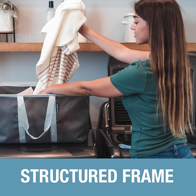 CleverMade Collapsible Laundry Tote - Image 6