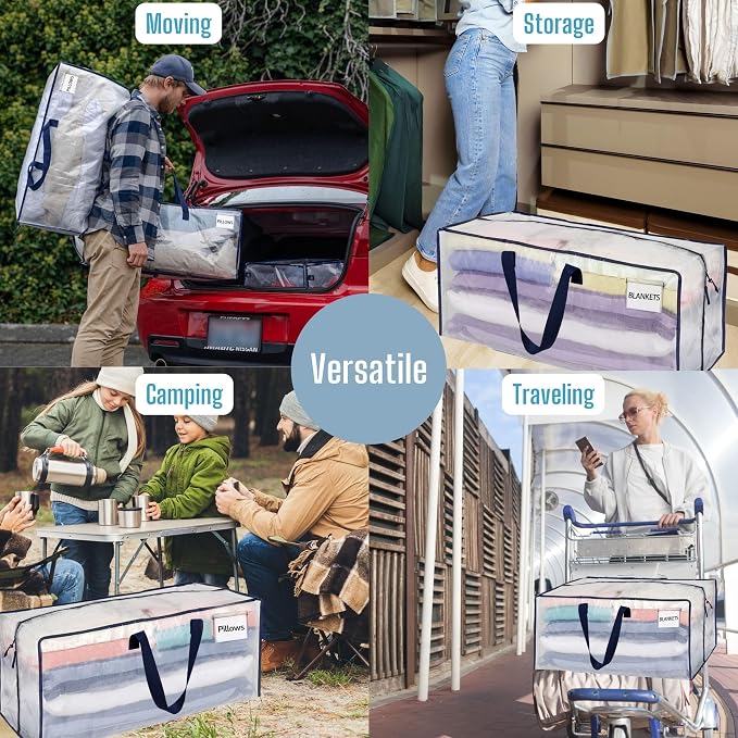 VENO 8 Pack Moving Bags w/Backpack Straps, Heavy Duty, Moving Boxes Alternative - Image 6