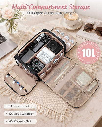 Marscamd Cable Organizer Bag, Travel Cord & Charger Organizer Pouch - Image 2