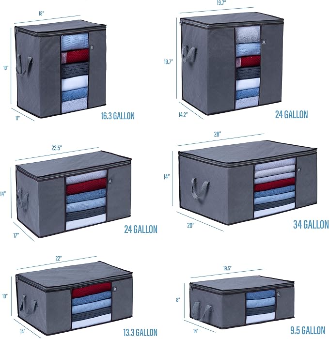 VENO 3 Pack Oversize Clothes Storage Bag Organizer - Image 5