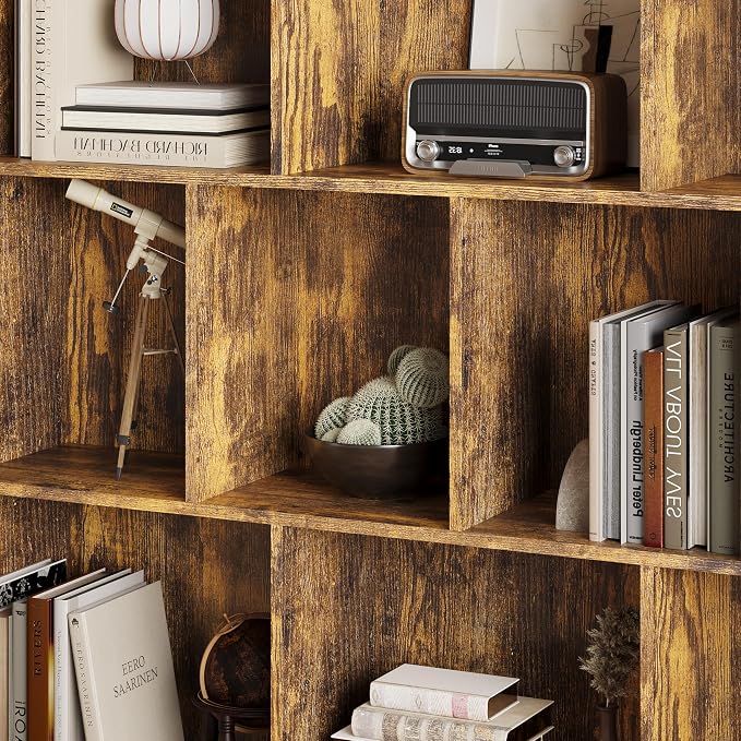 Book Shelf with 10-Cube, 43” Wide Bookshelf with Anti-Tip Device, 38” Tall Open - Image 6