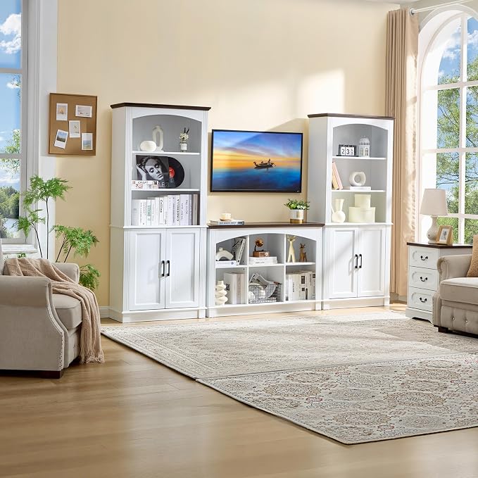White Bookshelf, 6-Cube Bookcase and Kids Bookshelf, Wooden Storage Cabinet - Image 7