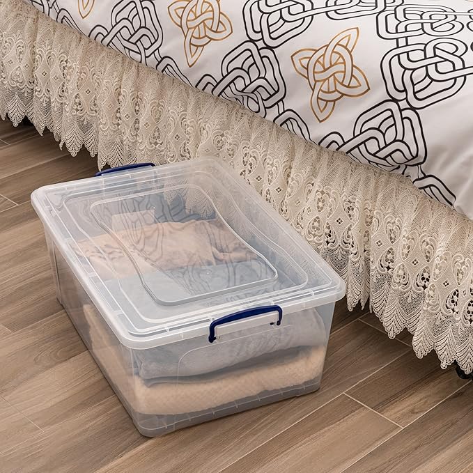 Superio Storage Bins with Lids- Clear Boxes - Image 9
