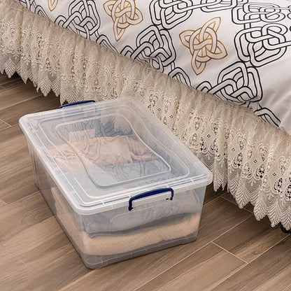 Superio Storage Bins with Lids- Clear Boxes - Image 9