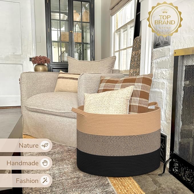 INDRESSME 115L Extra Large Blanket Basket - Image 7