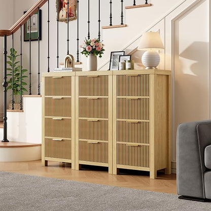 Modern 12-Drawer Solid Wood Dresser - Image 3