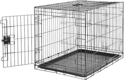 Amazon Basics Durable, Collapsible, Portable Metal Wire Dog Crate by AmazonBasics