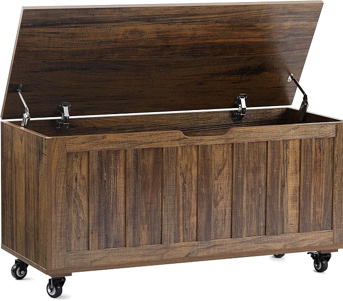HYZ Storage Chest, 39.4'' Wooden Storage Bench by HYZ
