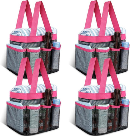 Hillban 4 Pcs Mesh Shower Caddy Portable Shower Caddy by Hillban
