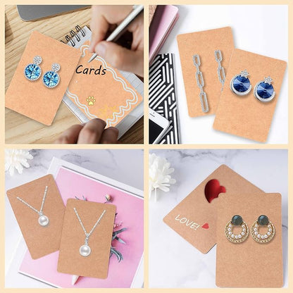 Earring Display Cards with 100 Pcs Earring Holder Cards 200 Pcs Earring Backs - Image 7