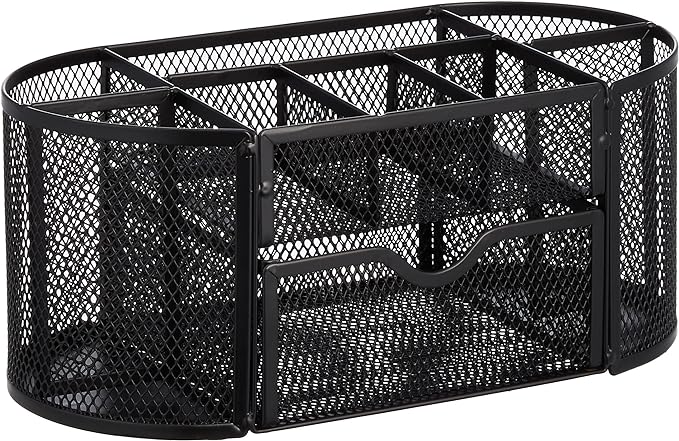 Amazon Basics Pen Holder and Desk Organizer, Office Caddy Storage, ‎9.25" x by AmazonBasics