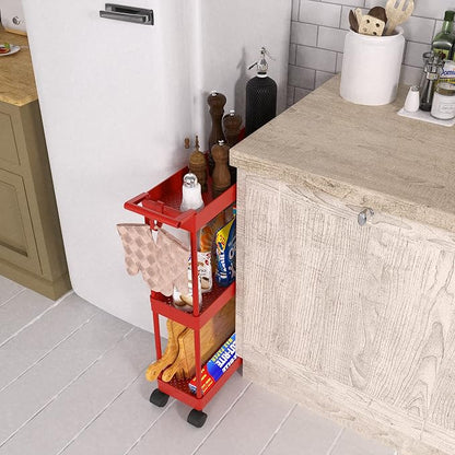 Simple Houseware 3-Tier Slim/Narrow Storage Cart - Image 4