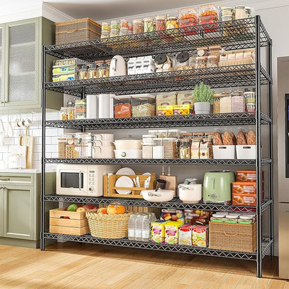 REIBII 83" H Storage Shelves 3840LBS Metal Shelving Unit 6 Tier Wire Shelving - Image 2